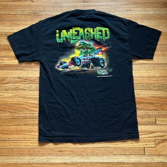 Vintage Y2K Monster Energy T-Shirt / Unleashed Thrilla / Large - Picture 4 of 5